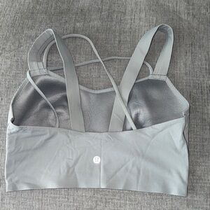lululemon athletica Light Gray Sports Bra size 8
